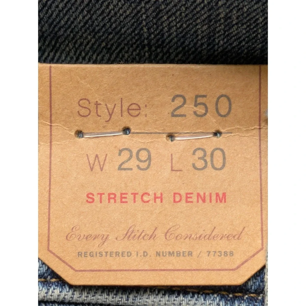 J. Crew 250 Skinny Fit Stretch Jean Medium Wash Mens Size 29 x 30 NWT $128 BX861